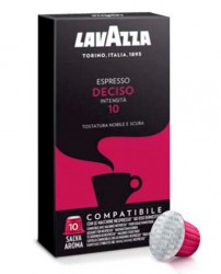 Кофе в капсулах Lavazza Deciso Nespresso 10 шт. коробка