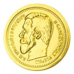 Шоколадная монета 6г «Старинные монеты Николай II» темный шоколад (в коробке 500шт)