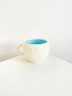 Чашка для кофе Agami Ceramics Ануна (белая с голубым) 400 мл